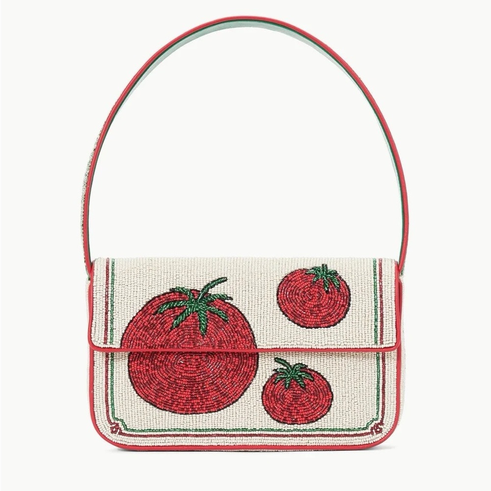 STAUD TOMMY BEADED TOMATO BAG